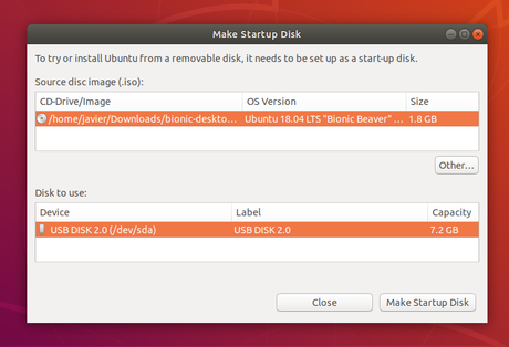 Como crear un USB de arranque desde linux