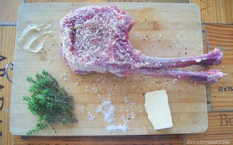 Tomahawk doble de cerdo (sous vide)