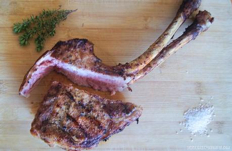 Tomahawk doble de cerdo (sous vide)