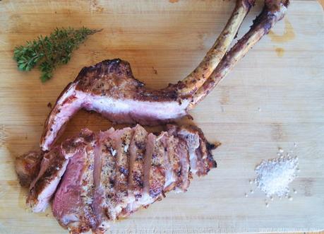 Tomahawk doble de cerdo (sous vide)