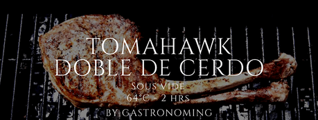 Tomahawk doble de cerdo (sous vide)