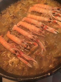 ARROZ CON CONEJO, CIGALAS Y SEPIA