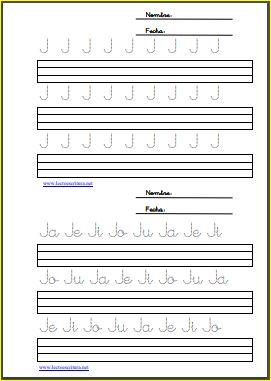 Aprendo a leer y a escribir. La J Aprendo a leer y a escribir. La J