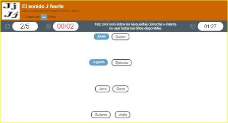 Aprendo a leer y a escribir. La J