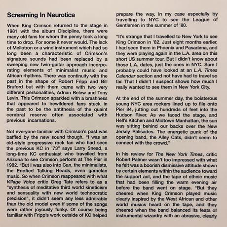 King Crimson - Live at the Pier, New York 1982 (2008)