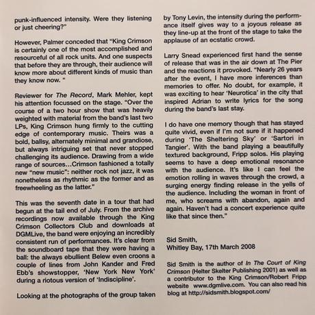 King Crimson - Live at the Pier, New York 1982 (2008)