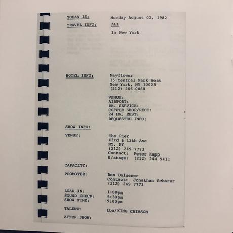 King Crimson - Live at the Pier, New York 1982 (2008)