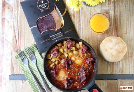 huevos al plato con cecina lazy blog pakus