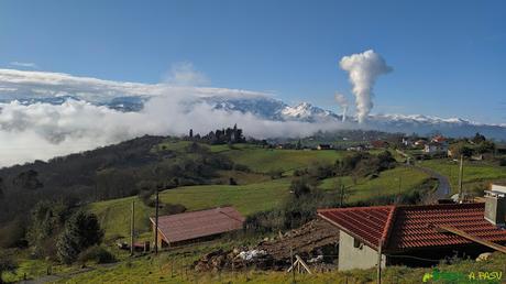 Vista del Aramo desde la zona de la Grandota