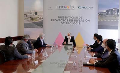 ENCABEZA GOBERNADOR ALFREDO DEL MAZO PRESENTACIÓN DE CARTERA DE PROYECTOS DE PROLOGIS MÉXICO