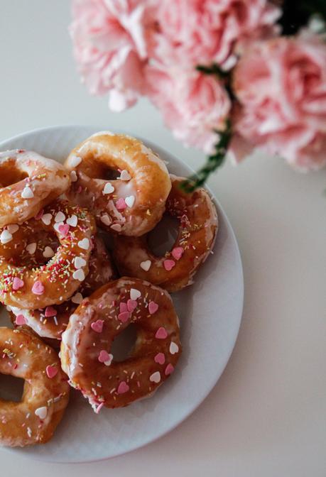 Receta: donuts por San Valentín