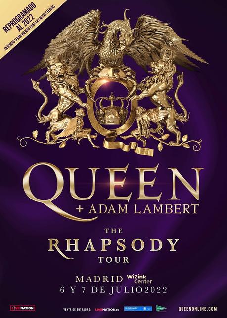 Queen + Adam Lambert aplazan sus conciertos en Madrid a julio de 2022