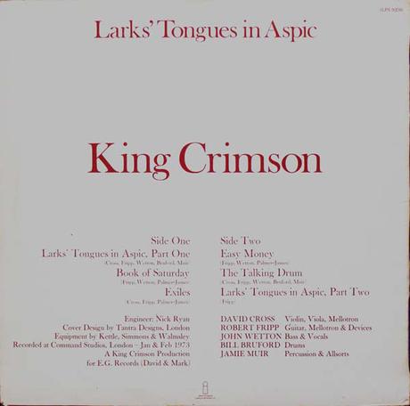 King Crimson - Larks' Tongues In Aspic (1973)