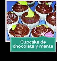 CUPCAKE DE CHOCOLATE Y MENTA