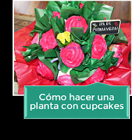 CÓMO HACER UNA PLANTA CON CUPCAKES