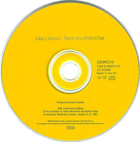 King Crimson - Three Of A Perfect Pair (30th Anniversary Edition) (1984 - 2001)