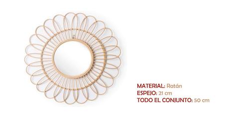 Espejos circulo de mimbre y materiales orgánicos.Tendencias Espejos circulo de mimbre y materiales orgánicos.Tendencias