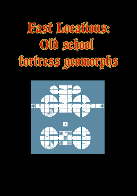 Fast Locations: Old school fortress geomorph, de Trilobite production