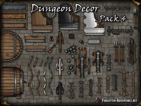 Dungeon Decor - Pack 4,  de ForgottenAdventures