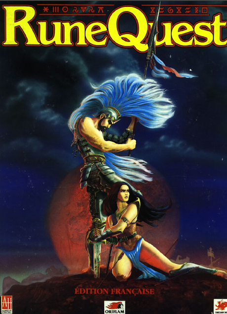 Portada de Runequest 2ª-3ª ed, de Oriflam, por Hubert de Lartigue Portada de Runequest 2ª-3ª ed, de Oriflam, por Hubert de Lartigue