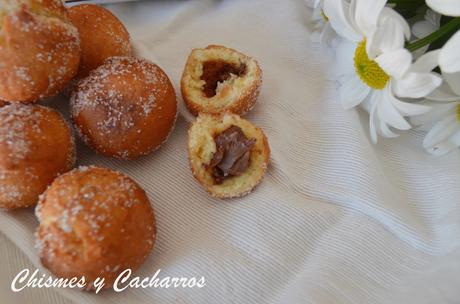 Castagnole rellenos de nutella