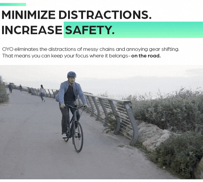 OYO Bike una bicicleta eléctrica  con cambios infinitos