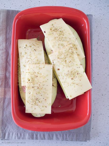 Berenjenas rellenas al microondas en 10 minutos Berenjenas rellenas al microondas en 10 minutos