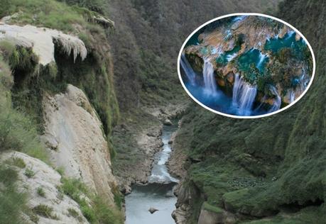 Lancheros denuncian la desecación de la Cascada de Tamul
