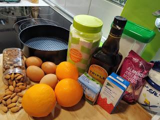 TARTA DE ALMENDRA Y NARANJA