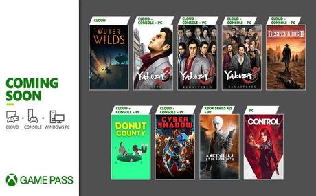 Xbox Game Pass: segunda oleada de juegos para enero