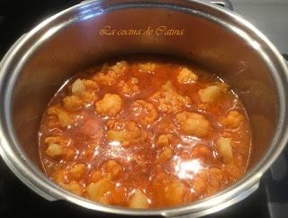 Coliflor con almejas