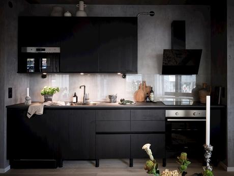 Un pequeño loft con toques industriales.