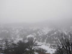 Cárcavas de Puebla de Valles, entre el nublo y la nieve