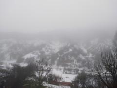 Cárcavas de Puebla de Valles, entre el nublo y la nieve