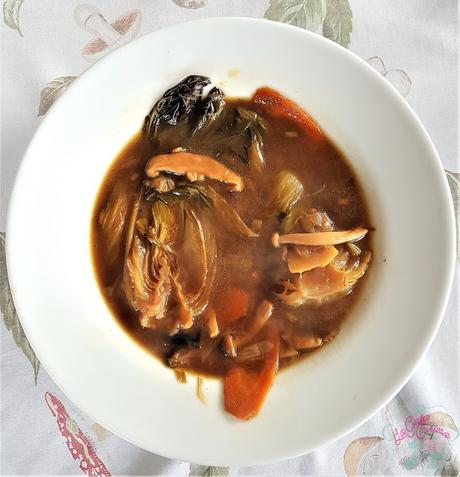 SOPA DE VERDURAS CON BOK CHOY
