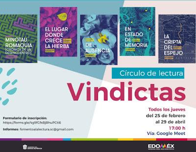 ESTÁ LISTO CÍRCULO DE LECTURA ACERCA DE COLECCIÓN VINDICTAS