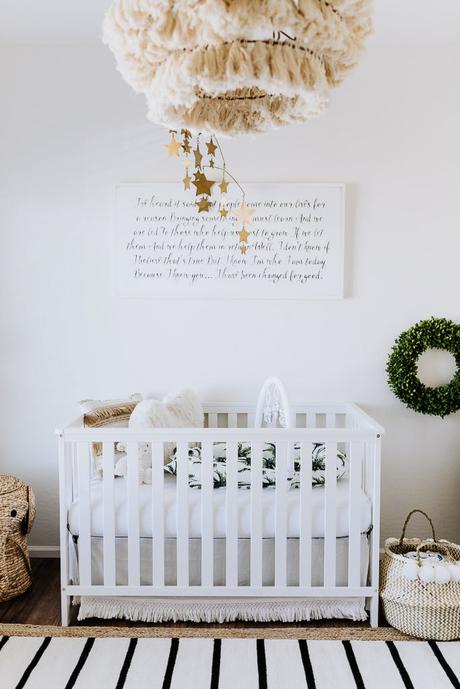 Decora una habitación de bebe en tonos neutros.