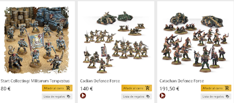 DF Catachan mas caro que DF Cadia, por que?