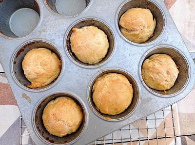 Bollitos de pan caseros sin lácteos y sin huevo