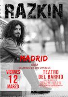 Concierto de Razkin en el Teatro del Barrio