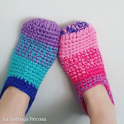 RAINBOW CROCHET SLEEPERS