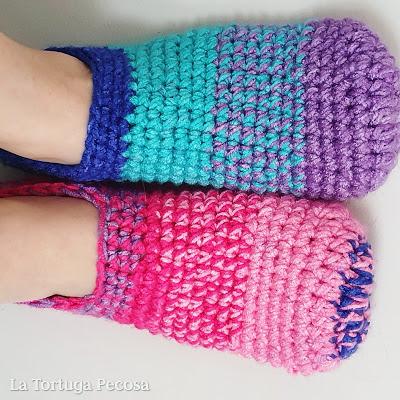 RAINBOW CROCHET SLEEPERS RAINBOW CROCHET SLEEPERS