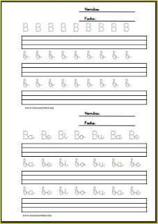 Aprendo a leer y a escribir. La B Aprendo a leer y a escribir. La B