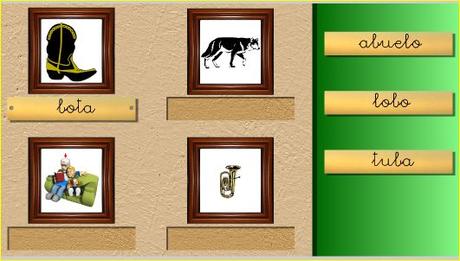 Aprendo a leer y a escribir. La B Aprendo a leer y a escribir. La B