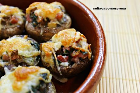 CHAMPIÑONES RELLENOS GRATINADOS (horno) CHAMPIÑONES RELLENOS GRATINADOS (horno)