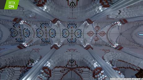 Réplica en Minecraft RTX: Iglesia de Santiago Apostol de Villamoron, Burgos, España.