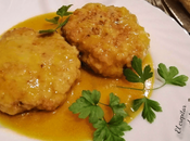 Filetes rusos quesos salsa pimientos amarillos