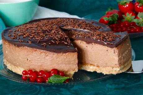 tarta de chocolate con obleas