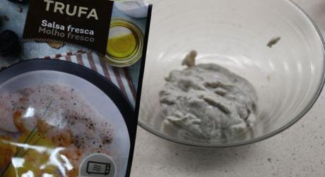 Pollo Asado con Jamón, Queso y Huevo Mercadona Metemos la salsa de trufa en el microondas