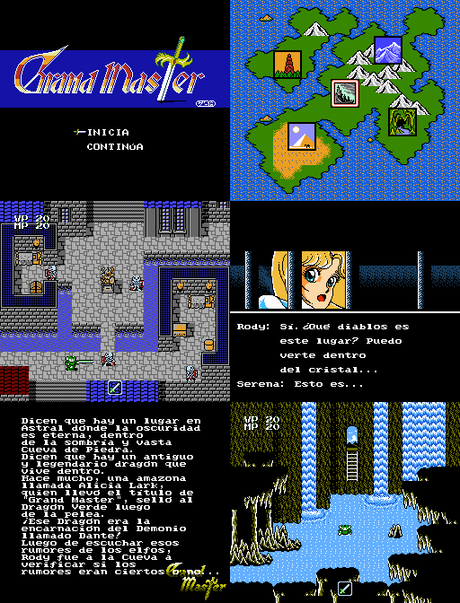 Grand Master de Nintendo Famicom traducido al español Grand Master de Nintendo Famicom traducido al español